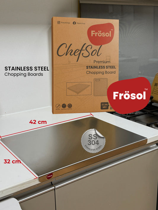 Large Lip Fit SS 304 Steel Chopping Board